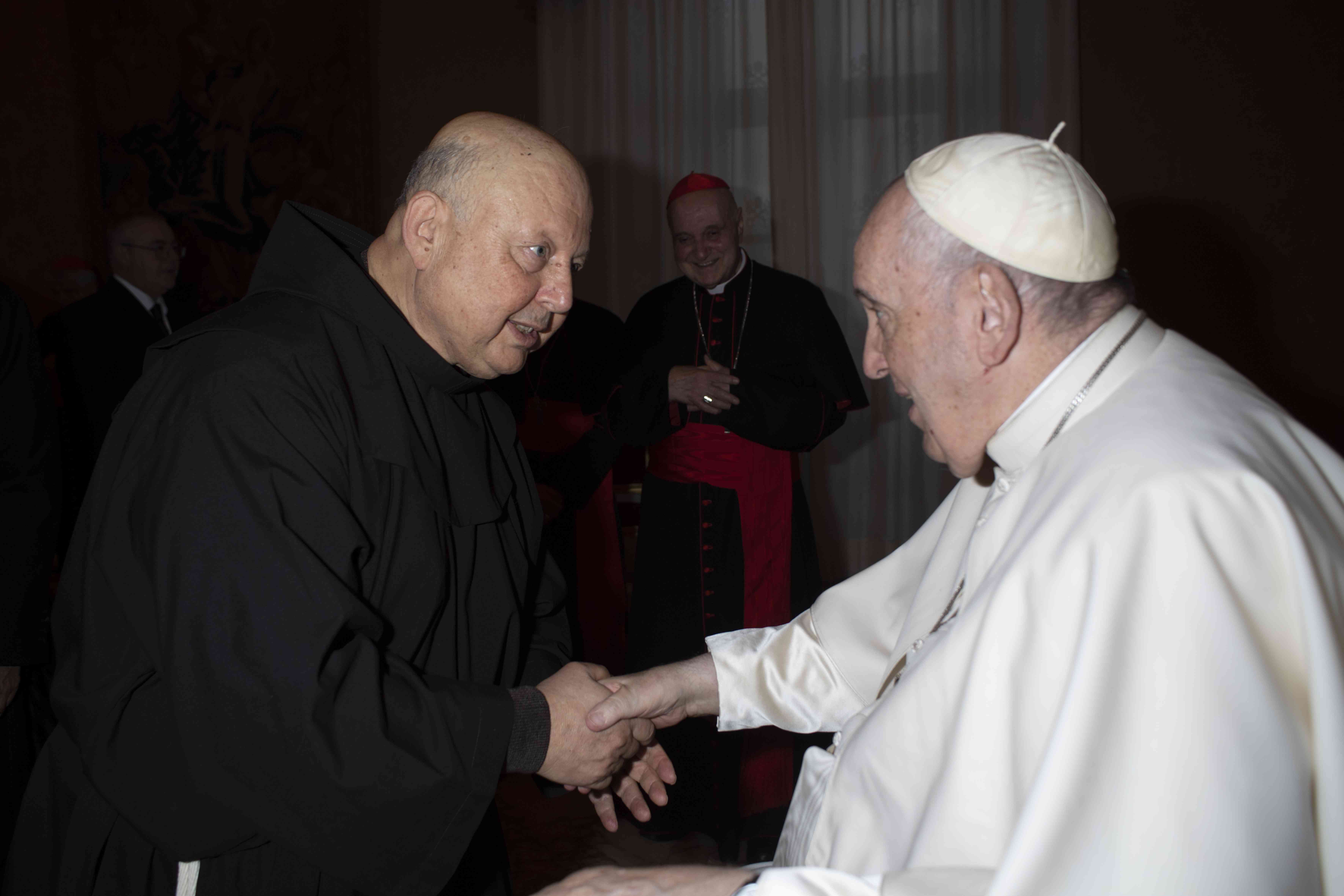Fr. Hanna Jallouf meets Pope Francis - © Vatican Media