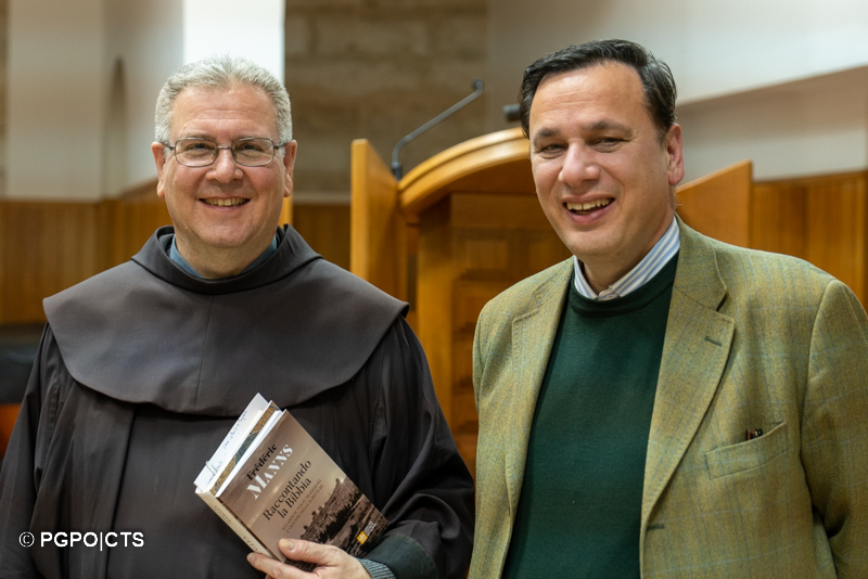 Fr. Francesco Patton , Custos of the Holy Land, and Andrea Monda, Director of L'Osservatore Romano