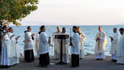Fr. Francesco Patton presided the celebration that commemorates the presence, the preaching and the miracles of Jesus