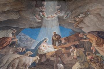 Fresco in the Shrine of the Shepherds' Field 