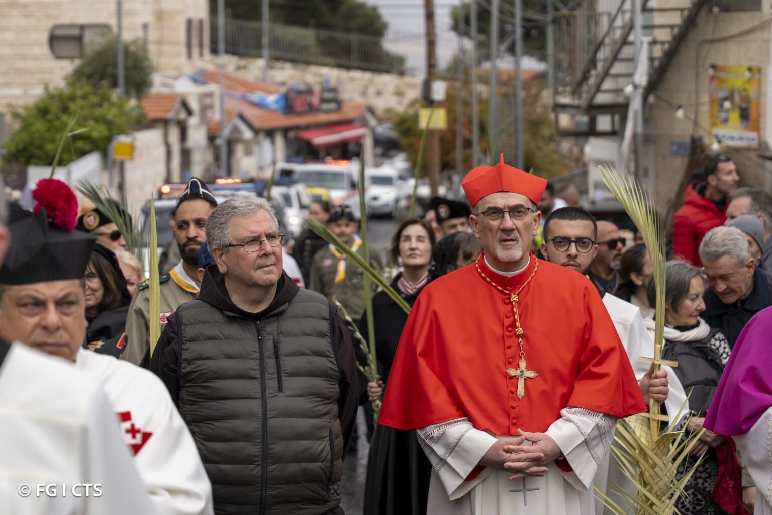 The procession of the palms in the steps of Jesus - Custodia di Terra Santa