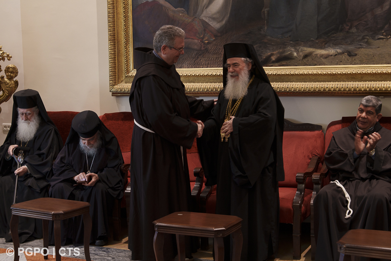 Natale di Terra Santa e Natale di Greccio, lo scambio di auguri